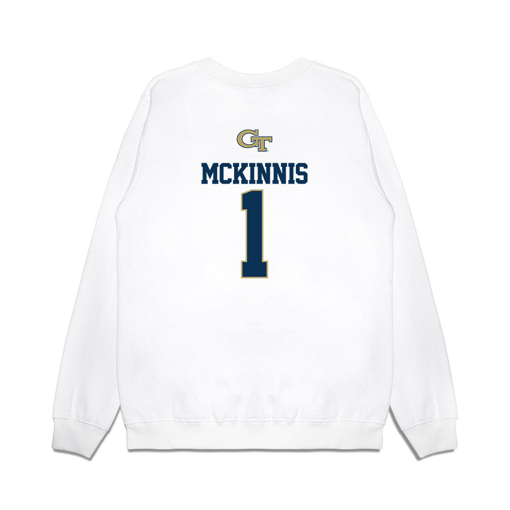 Georgia Tech - NCAA Softball : Abigail Mckinnis - USA Premium Crewneck Sweatshirt-1