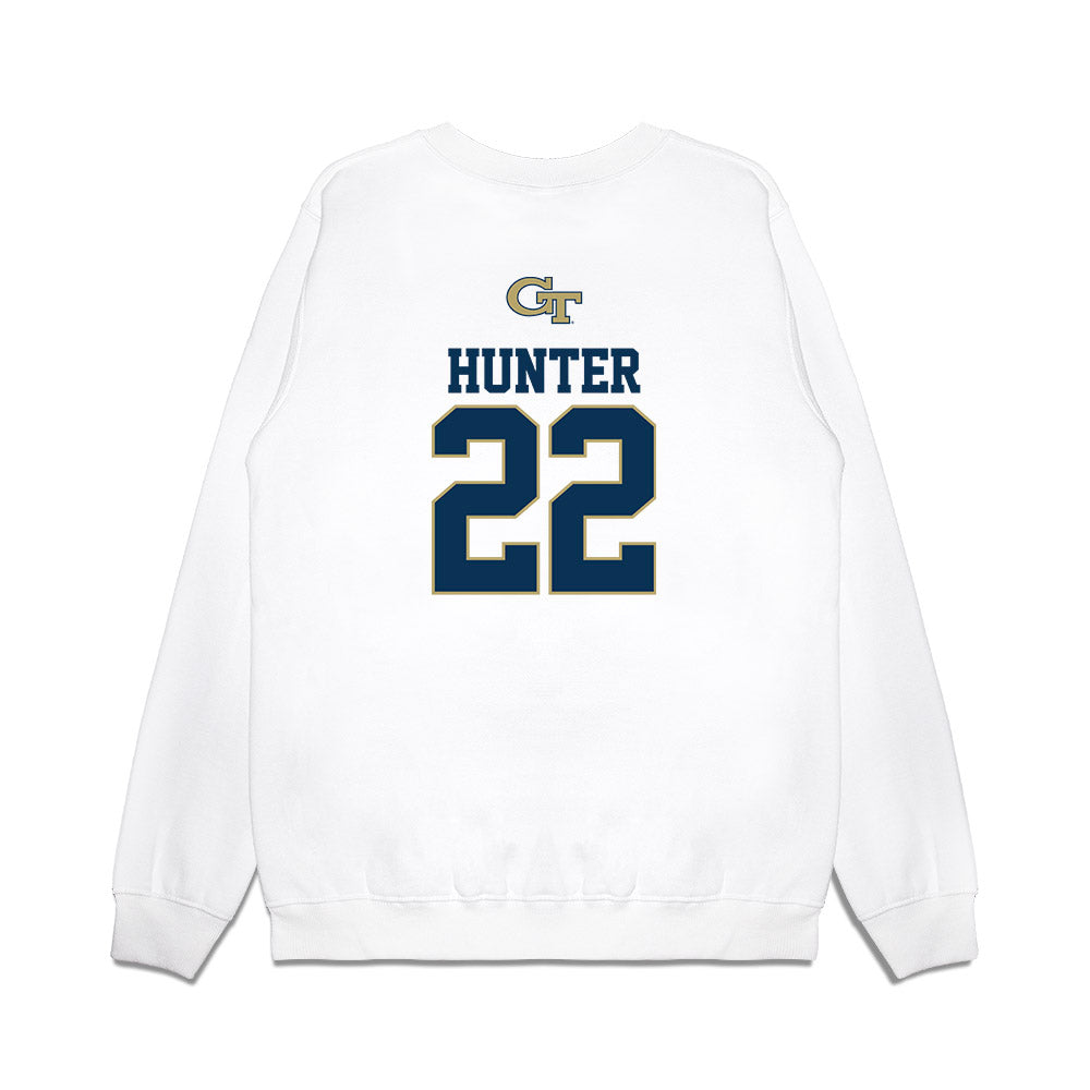 Georgia Tech - NCAA Softball : Reese Hunter - USA Premium Crewneck Sweatshirt-1