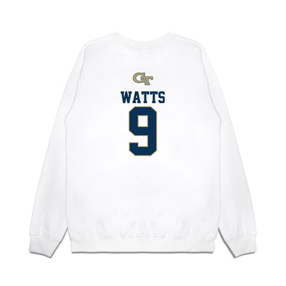 Georgia Tech - NCAA Softball : Sydnie Watts - USA Premium Crewneck Sweatshirt-1
