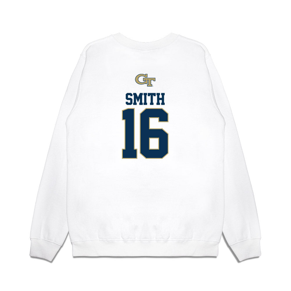 Georgia Tech - NCAA Softball : Charlotte Smith - USA Premium Crewneck Sweatshirt-1