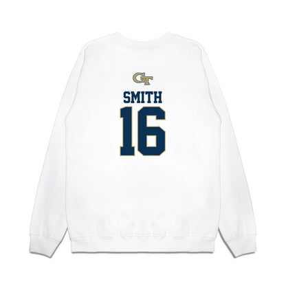 Georgia Tech - NCAA Softball : Charlotte Smith - USA Premium Crewneck Sweatshirt-1