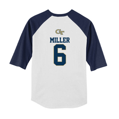 Georgia Tech - NCAA Softball : Payton Miller - USA Youth Raglan T-Shirt-1