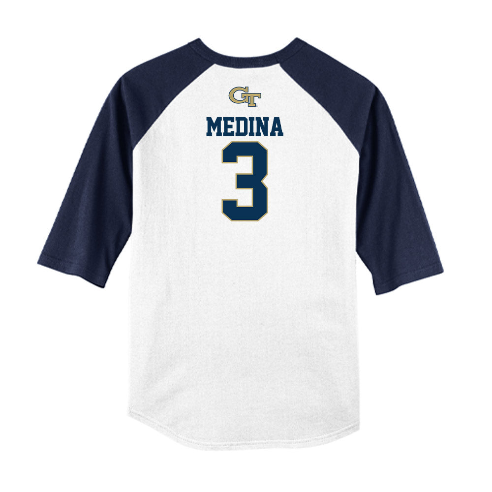 Georgia Tech - NCAA Softball : Holly Medina - USA Raglan Shirt-1