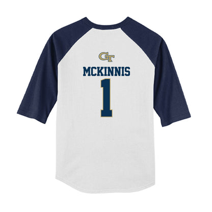 Georgia Tech - NCAA Softball : Abigail Mckinnis - USA Youth Raglan T-Shirt-1