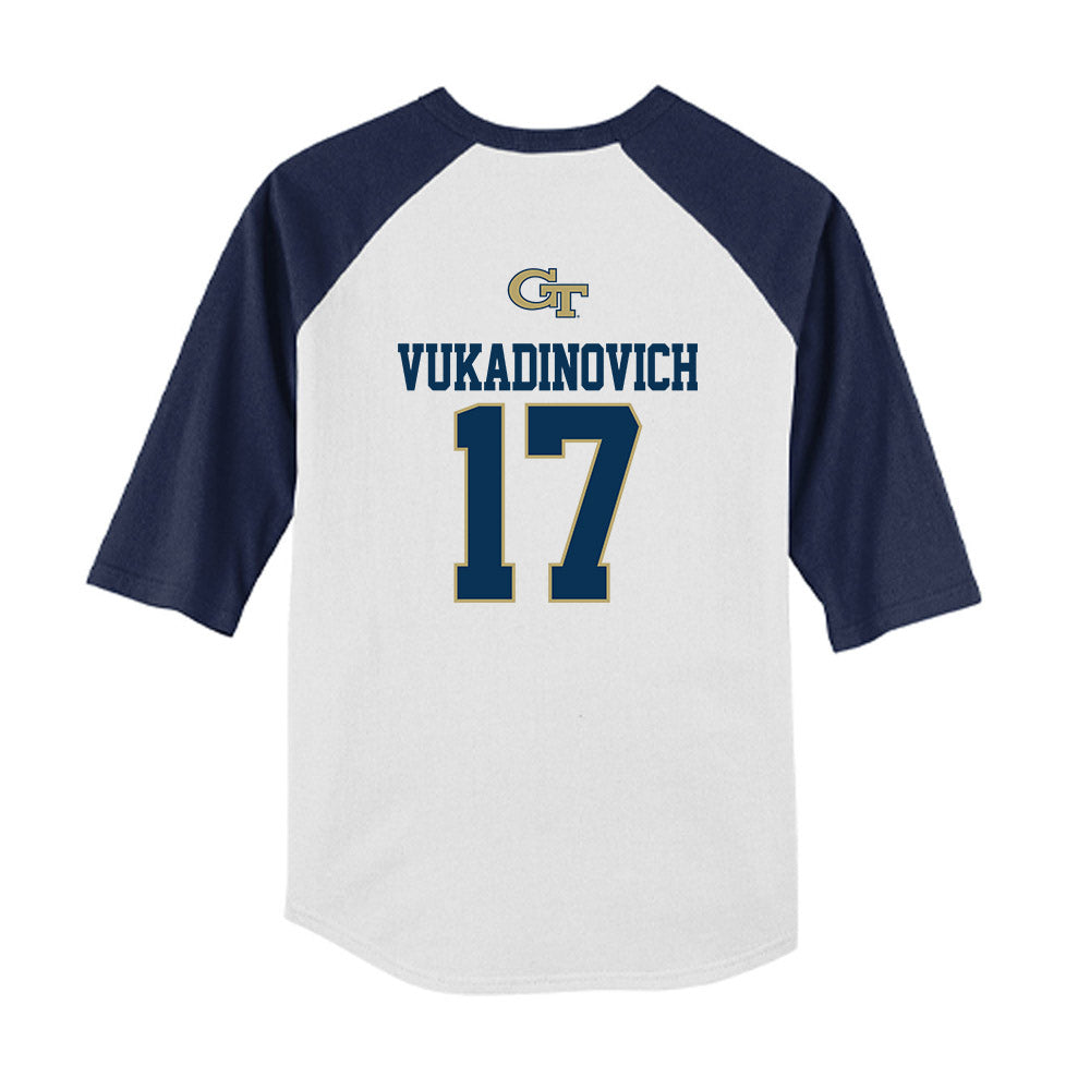 Georgia Tech - NCAA Softball : Paige Vukadinovich - USA Youth Raglan T-Shirt-1