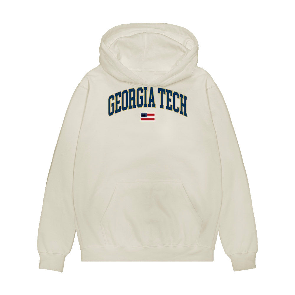 Georgia Tech - NCAA Softball : Paige Carroll - USA Premium Hooded Sweatshirt-0