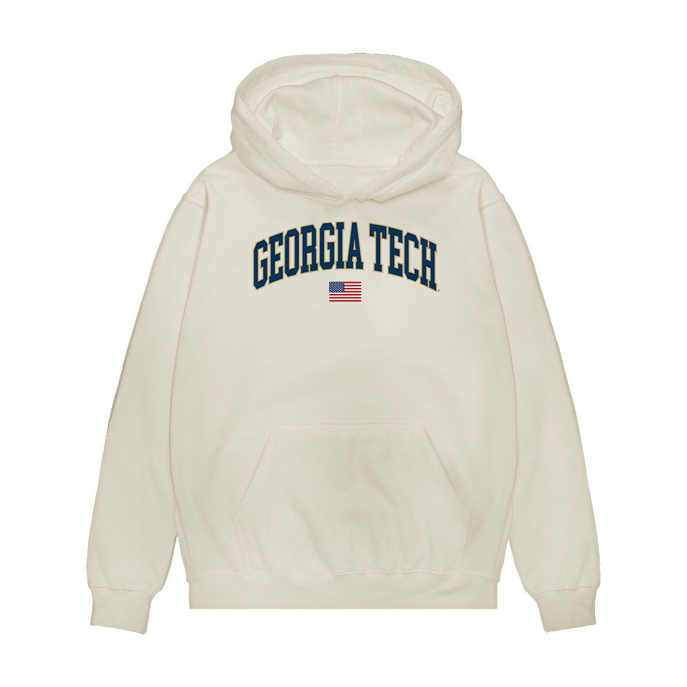 Georgia Tech - NCAA Softball : Victoria Bryant - USA Premium Hooded Sweatshirt-0