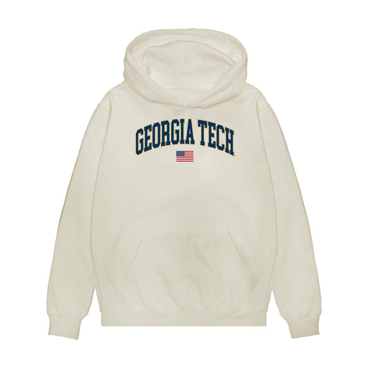 Georgia Tech - NCAA Softball : Gracie King - USA Premium Hooded Sweatshirt-0