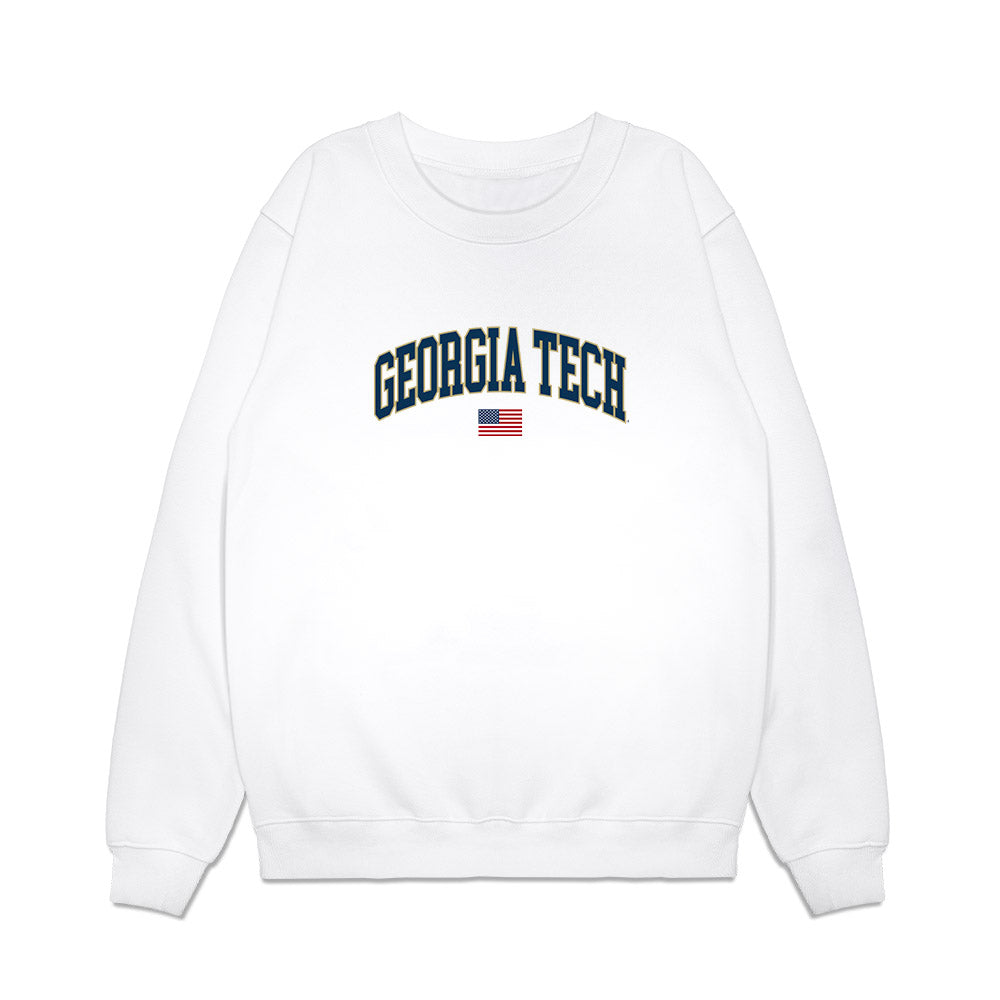 Georgia Tech - NCAA Softball : Gracie King - USA Premium Crewneck Sweatshirt-0