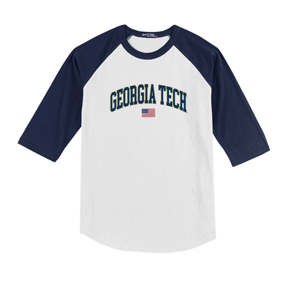 Georgia Tech - NCAA Softball : Charlotte Smith - USA Youth Raglan T-Shirt-0