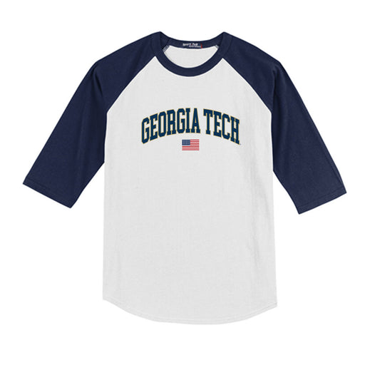 Georgia Tech - NCAA Softball : Charlotte Smith - USA Youth Raglan T-Shirt-0