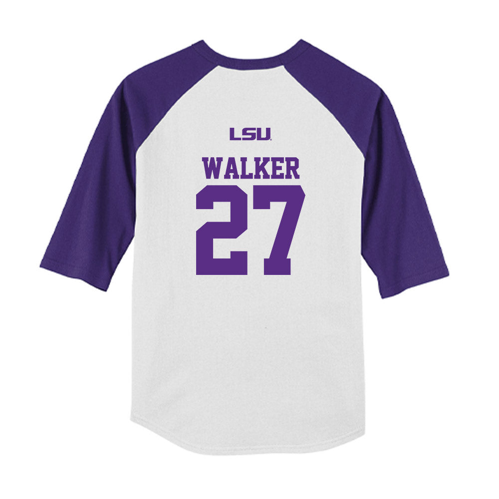 LSU - NCAA Softball : McKaela Walker - USA Youth Raglan T-Shirt-1