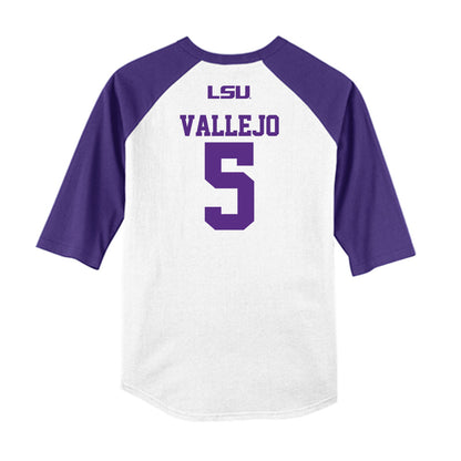 LSU - NCAA Softball : Ashley Vallejo - USA Raglan Shirt-1