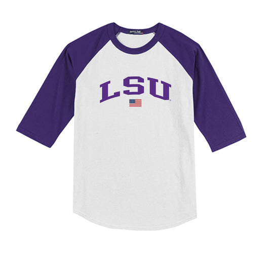 LSU - NCAA Softball : Sydney Berzon - USA Youth Raglan T-Shirt-0