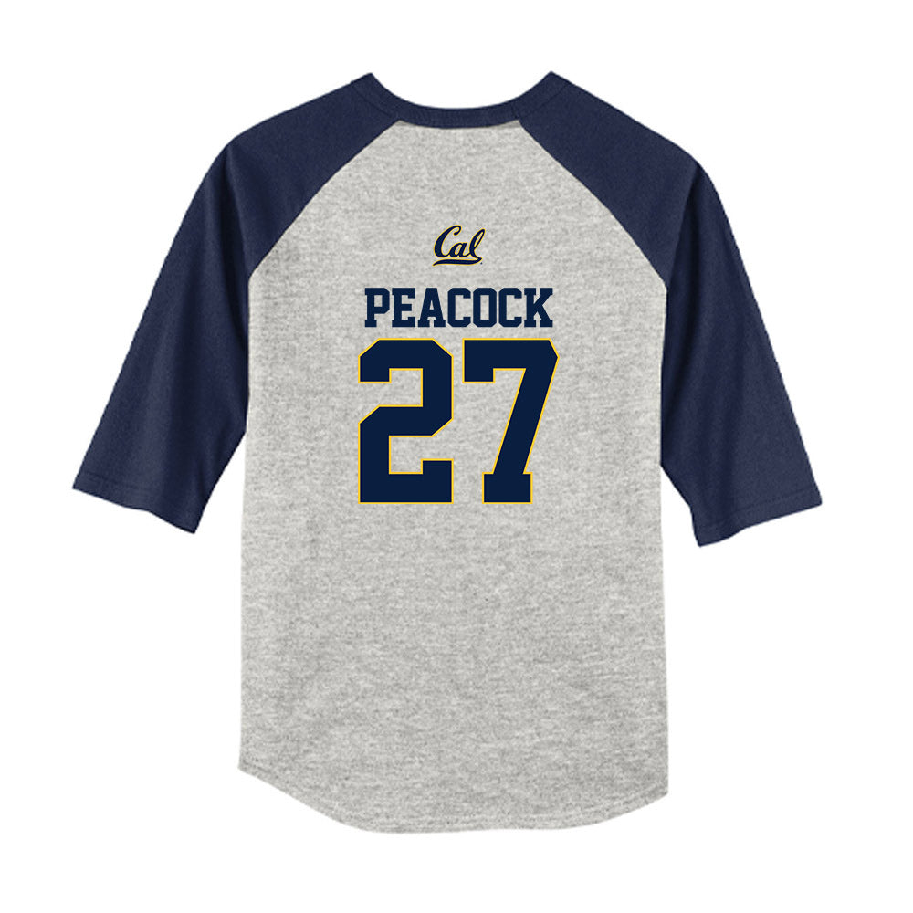 UC Berkeley - NCAA Softball : Taylor Peacock - Youth Raglan T-Shirt-1