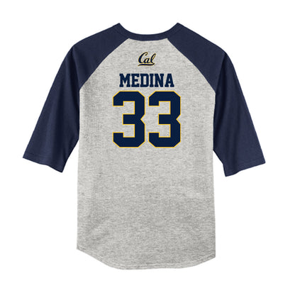 UC Berkeley - NCAA Softball : Holly Medina - Raglan Shirt-1