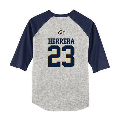 UC Berkeley - NCAA Softball : Alyssa Herrera - Youth Raglan T-Shirt-1