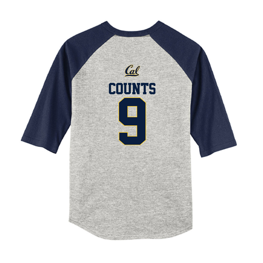UC Berkeley - NCAA Softball : Kayli Counts - Youth Raglan T-Shirt-1