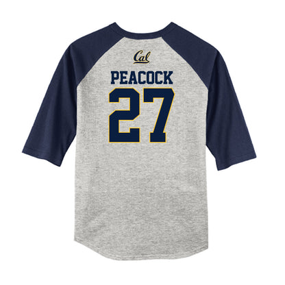 UC Berkeley - NCAA Softball : Taylor Peacock - Raglan Shirt-1