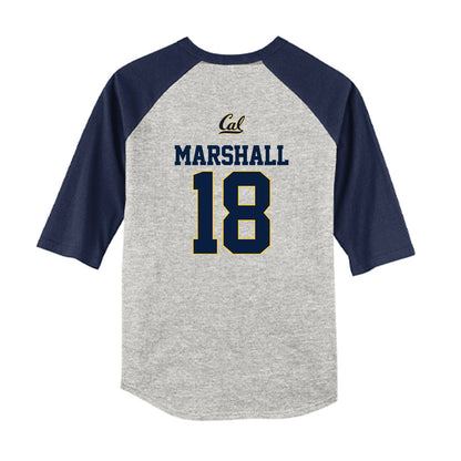 UC Berkeley - NCAA Softball : Natalie Marshall - Youth Raglan T-Shirt-1