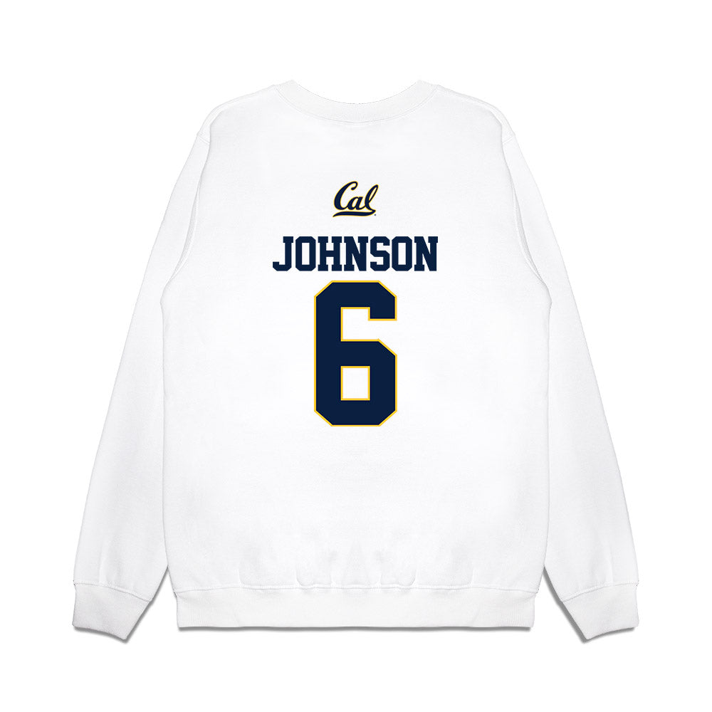UC Berkeley - NCAA Softball : D'Auna Johnson - Premium Crewneck Sweatshirt-1