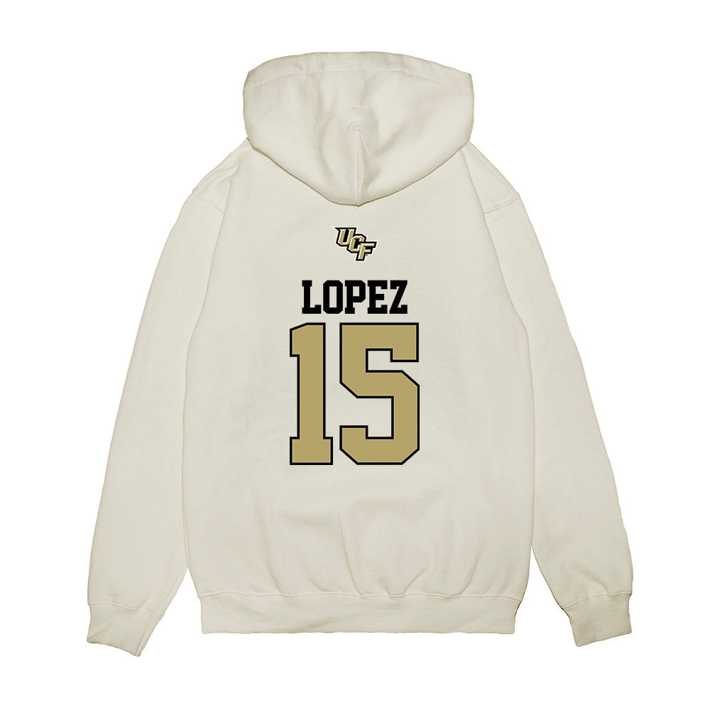 Central Florida - NCAA Softball : Yessenia Lopez - USA Raglan Premium Hooded Sweatshirt-1