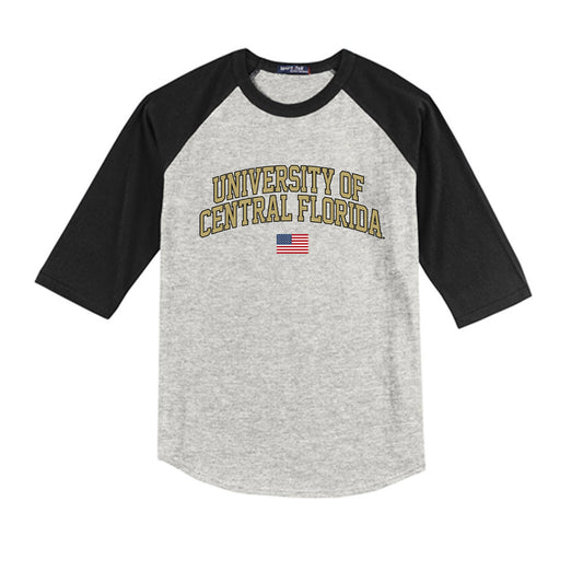Central Florida - NCAA Softball : Lena Elkins - USA Raglan Youth Raglan T-Shirt-0