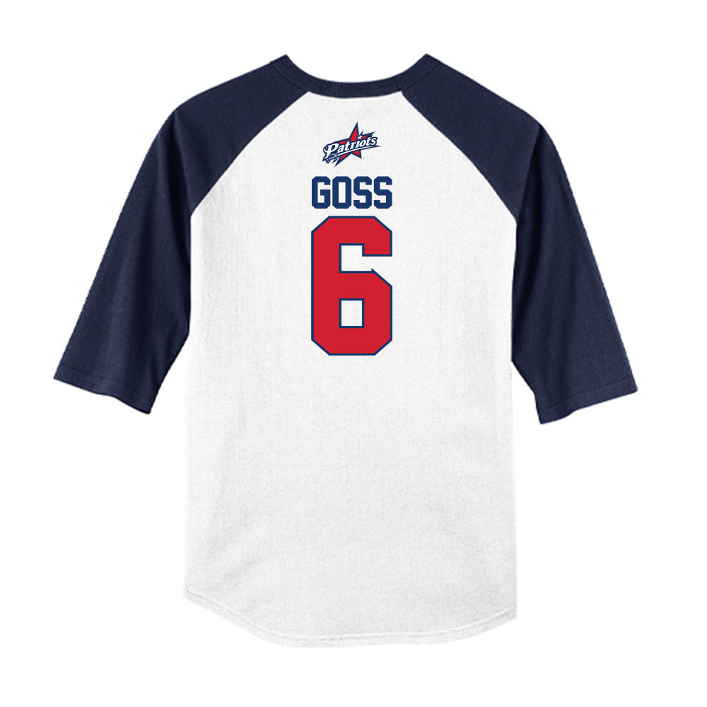 Francis Marion - NCAA Softball : Mikaela Goss - USA Raglan Shirt-1