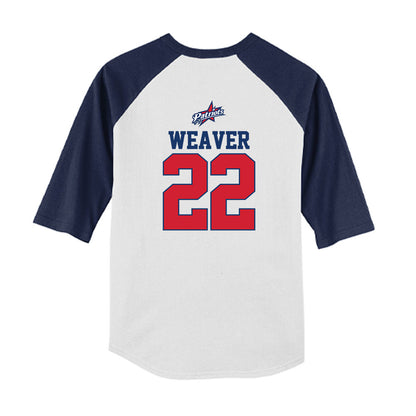 Francis Marion - NCAA Softball : Sydney Weaver - USA Youth Raglan T-Shirt-1