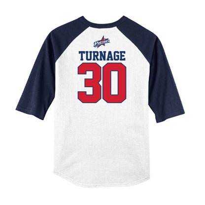 Francis Marion - NCAA Softball : Samantha Turnage - USA Raglan Shirt-1