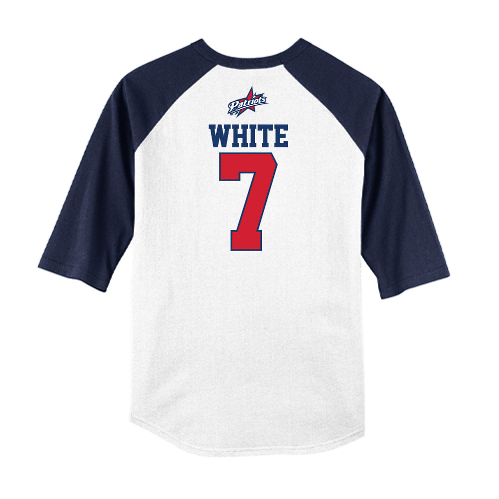 Francis Marion - NCAA Softball : Madalyn White - USA Raglan Shirt-1