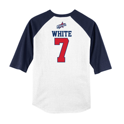 Francis Marion - NCAA Softball : Madalyn White - USA Raglan Shirt-1