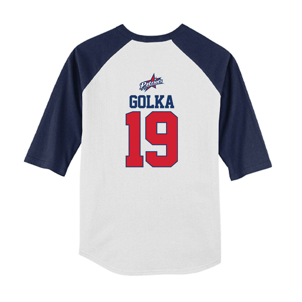 Francis Marion - NCAA Softball : Madelyn Golka - USA Youth Raglan T-Shirt-1