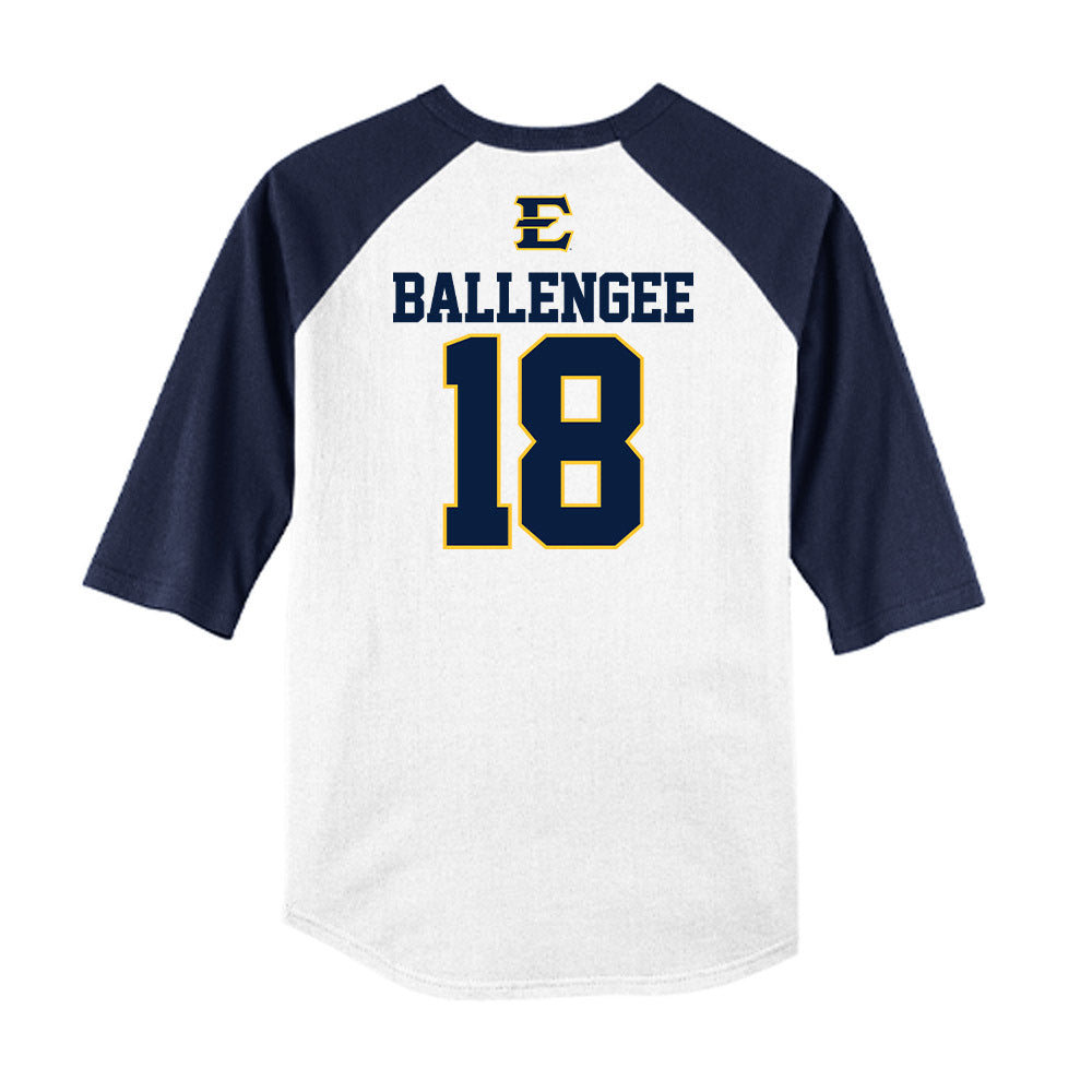 East Tennessee State - NCAA Softball : Quinn Ballengee - USA Raglan Shirt-1