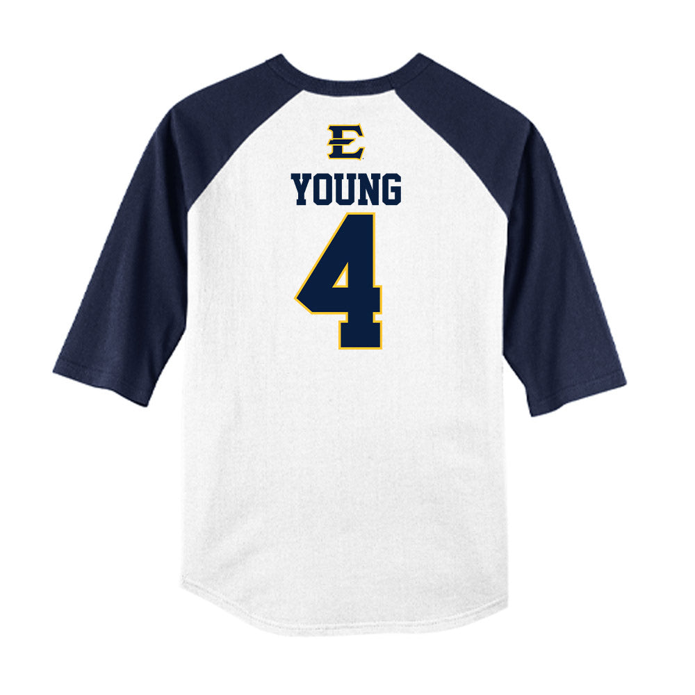 East Tennessee State - NCAA Softball : Cameron Young - USA Raglan Shirt-1
