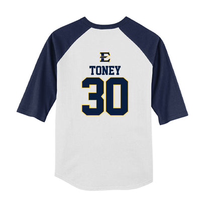 East Tennessee State - NCAA Softball : Addison Toney - USA Youth Raglan T-Shirt-1