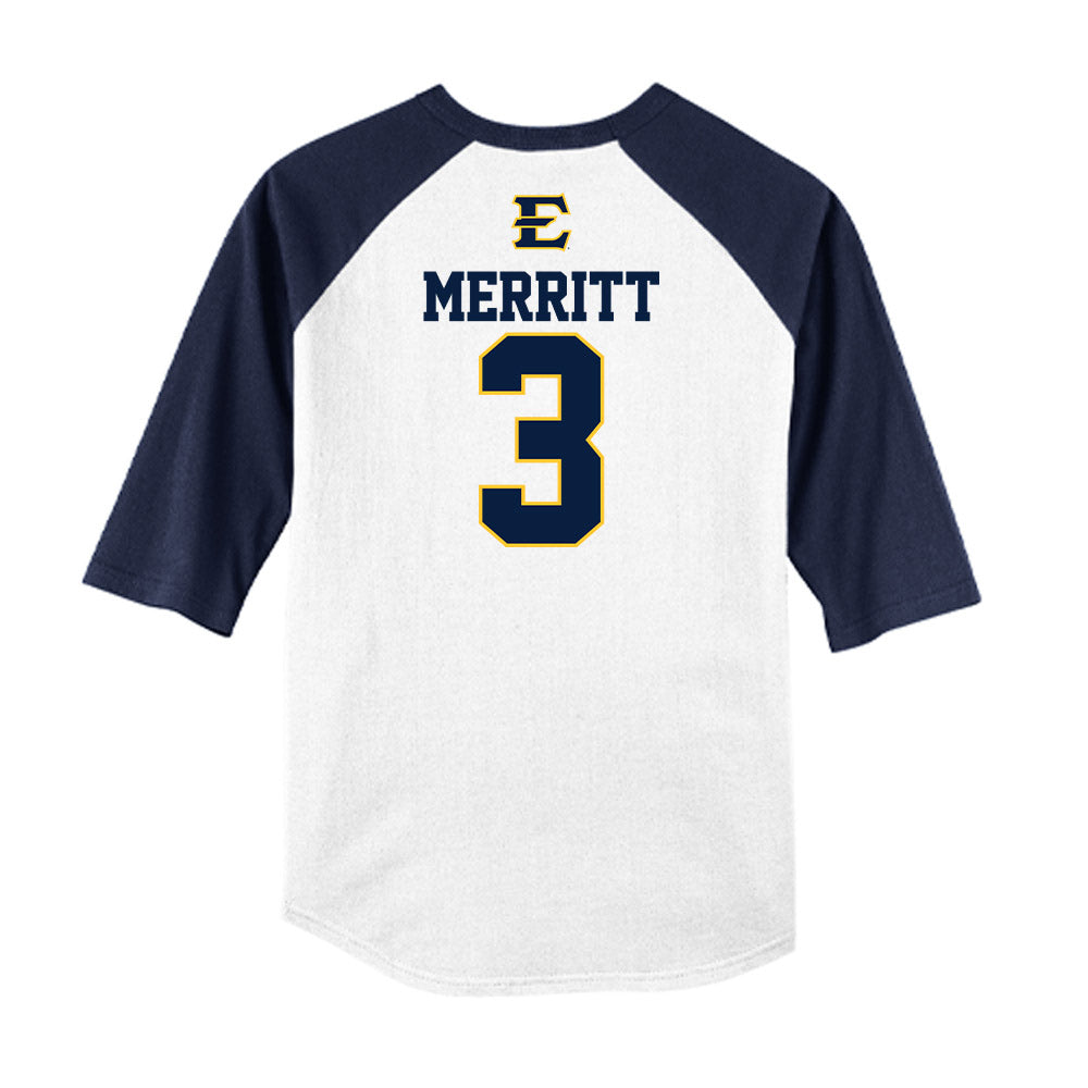 East Tennessee State - NCAA Softball : addison merritt - USA Raglan Shirt-1
