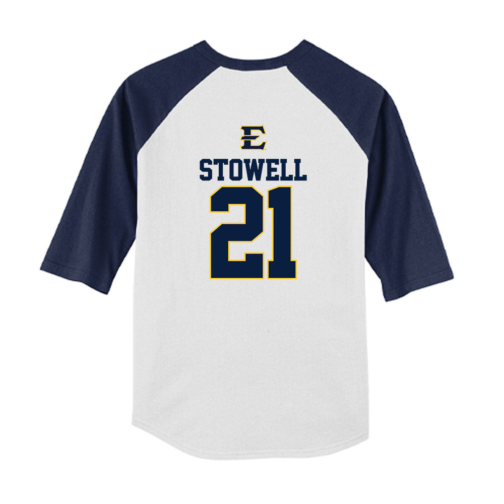 East Tennessee State - NCAA Softball : Maddison Stowell - USA Youth Raglan T-Shirt-1