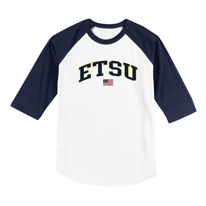 East Tennessee State - NCAA Softball : Whitney Boone - USA Raglan Shirt-0
