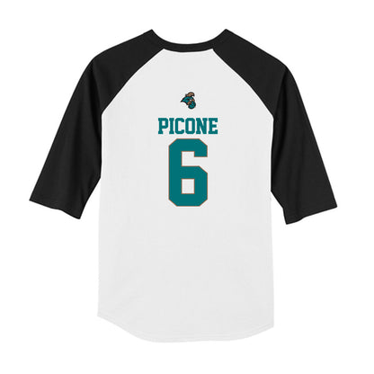 Coastal Carolina - NCAA Softball : Nicolette Picone - USA Youth Raglan T-Shirt-1