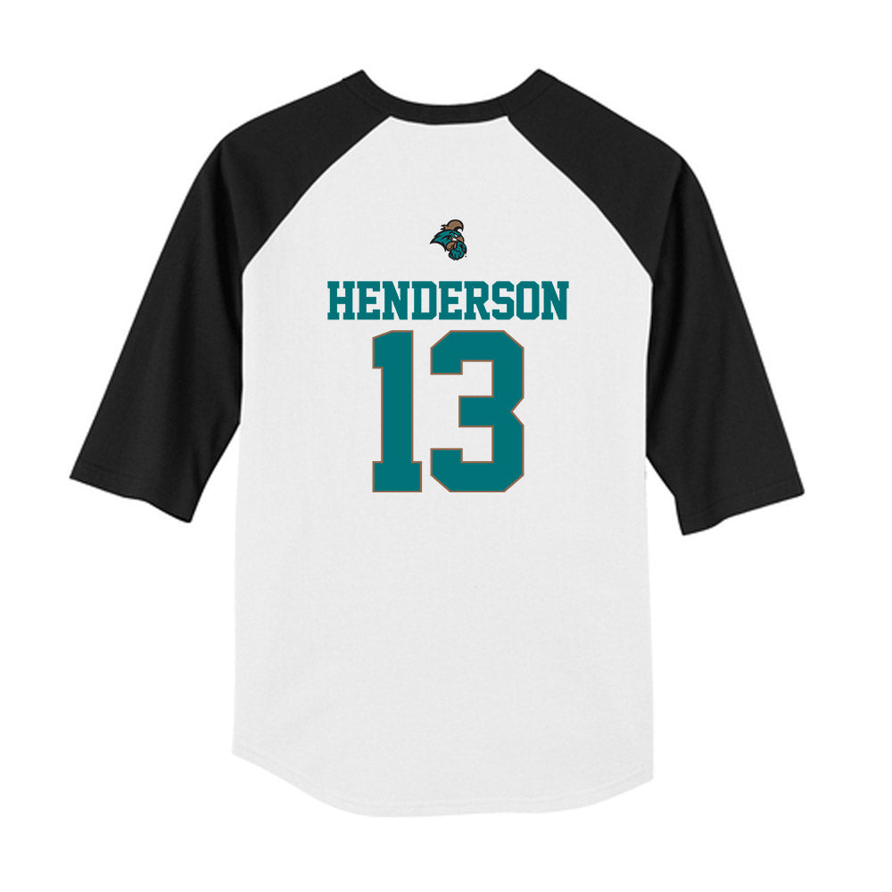 Coastal Carolina - NCAA Softball : Abby Henderson - USA Youth Raglan T-Shirt-1