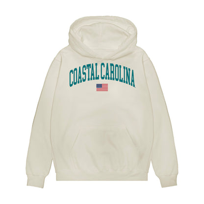 Coastal Carolina - NCAA Softball : Delaney Keith - USA Premium Hooded Sweatshirt-0