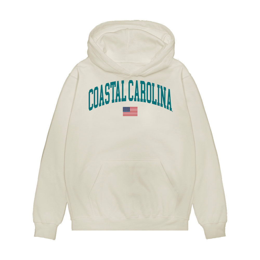 Coastal Carolina - NCAA Softball : Stephanie Basso - USA Premium Hooded Sweatshirt-0