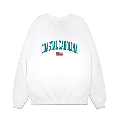 Coastal Carolina - NCAA Softball : Bailey Huff - USA Premium Crewneck Sweatshirt-0