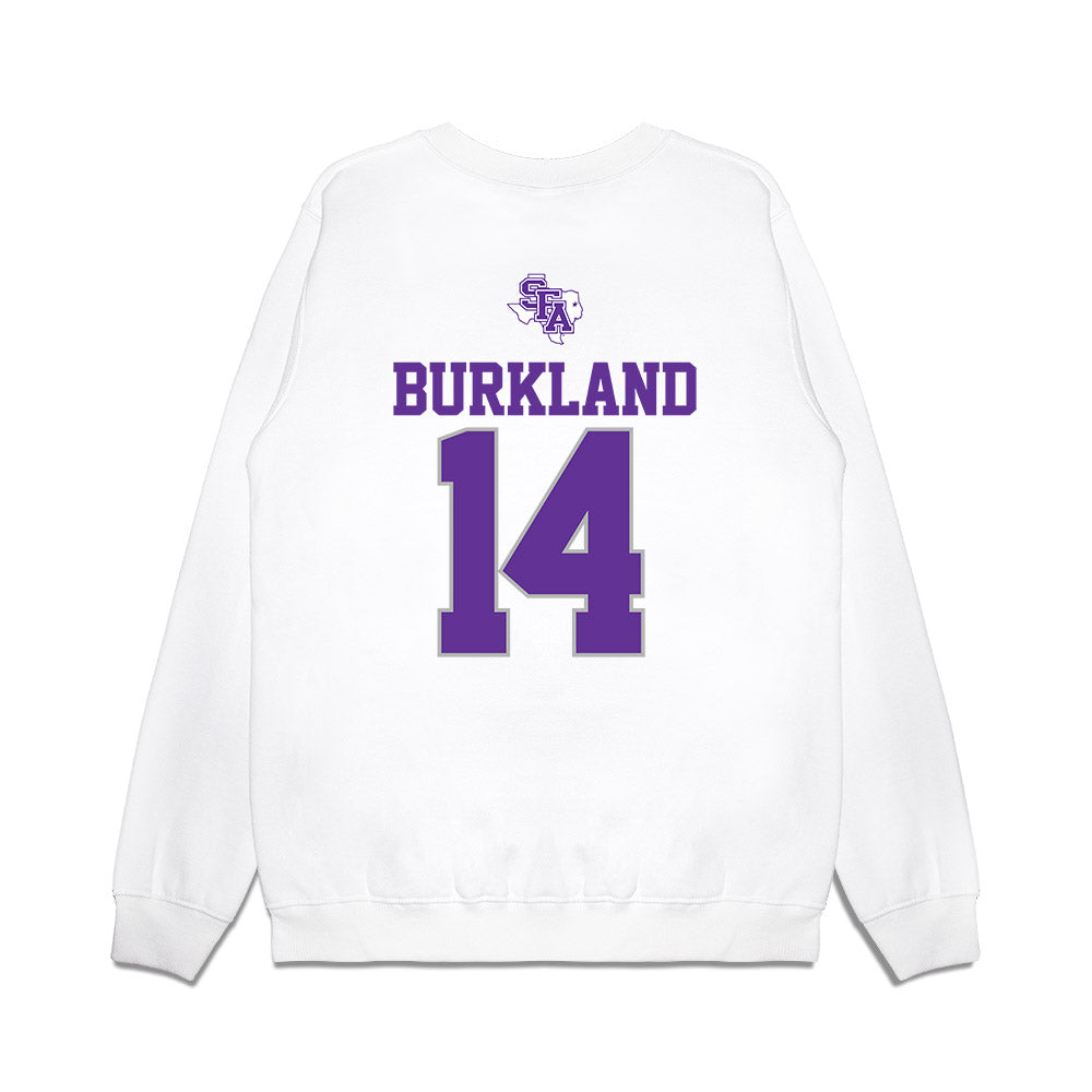SFA - NCAA Softball : mikaelah burkland - USA Premium Crewneck Sweatshirt-1