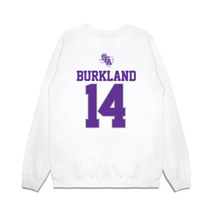 SFA - NCAA Softball : mikaelah burkland - USA Premium Crewneck Sweatshirt-1