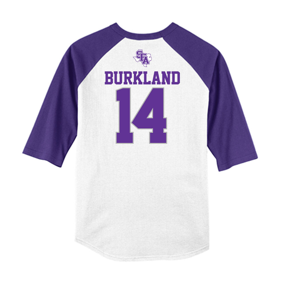 SFA - NCAA Softball : mikaelah burkland - USA Raglan Shirt-1
