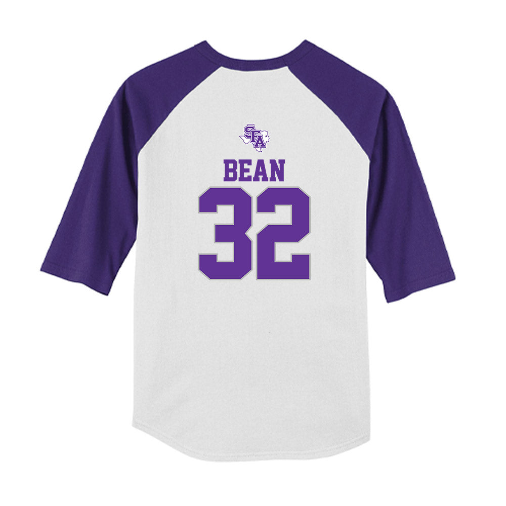 SFA - NCAA Softball : Lilly Bean - USA Youth Raglan T-Shirt-1