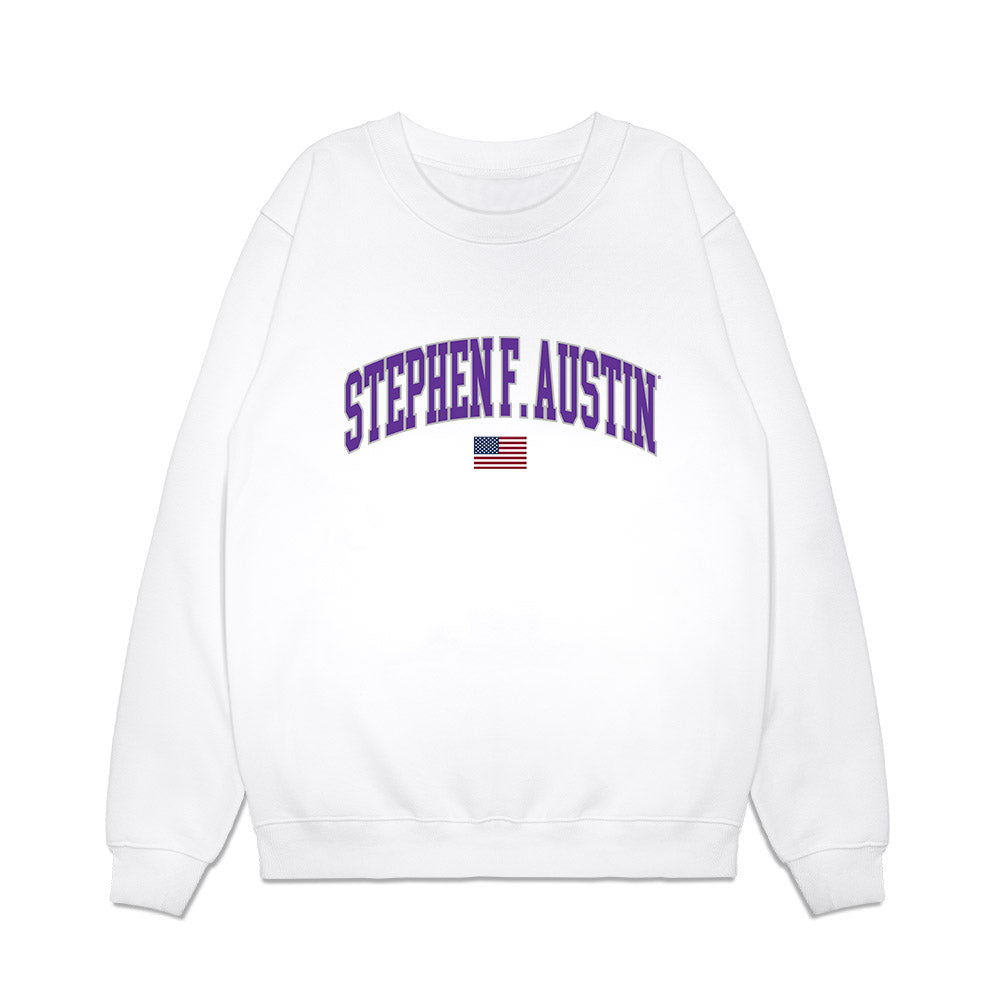 SFA - NCAA Softball : Adelyn Becerra - USA Premium Crewneck Sweatshirt-0