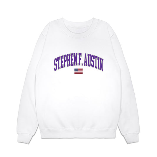 SFA - NCAA Softball : mikaelah burkland - USA Premium Crewneck Sweatshirt-0